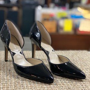 Adrienne Vittadini Black Patent Leather Heels